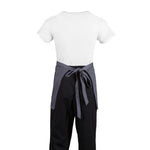 Tablier serveur court Whites gris anthracite — B157