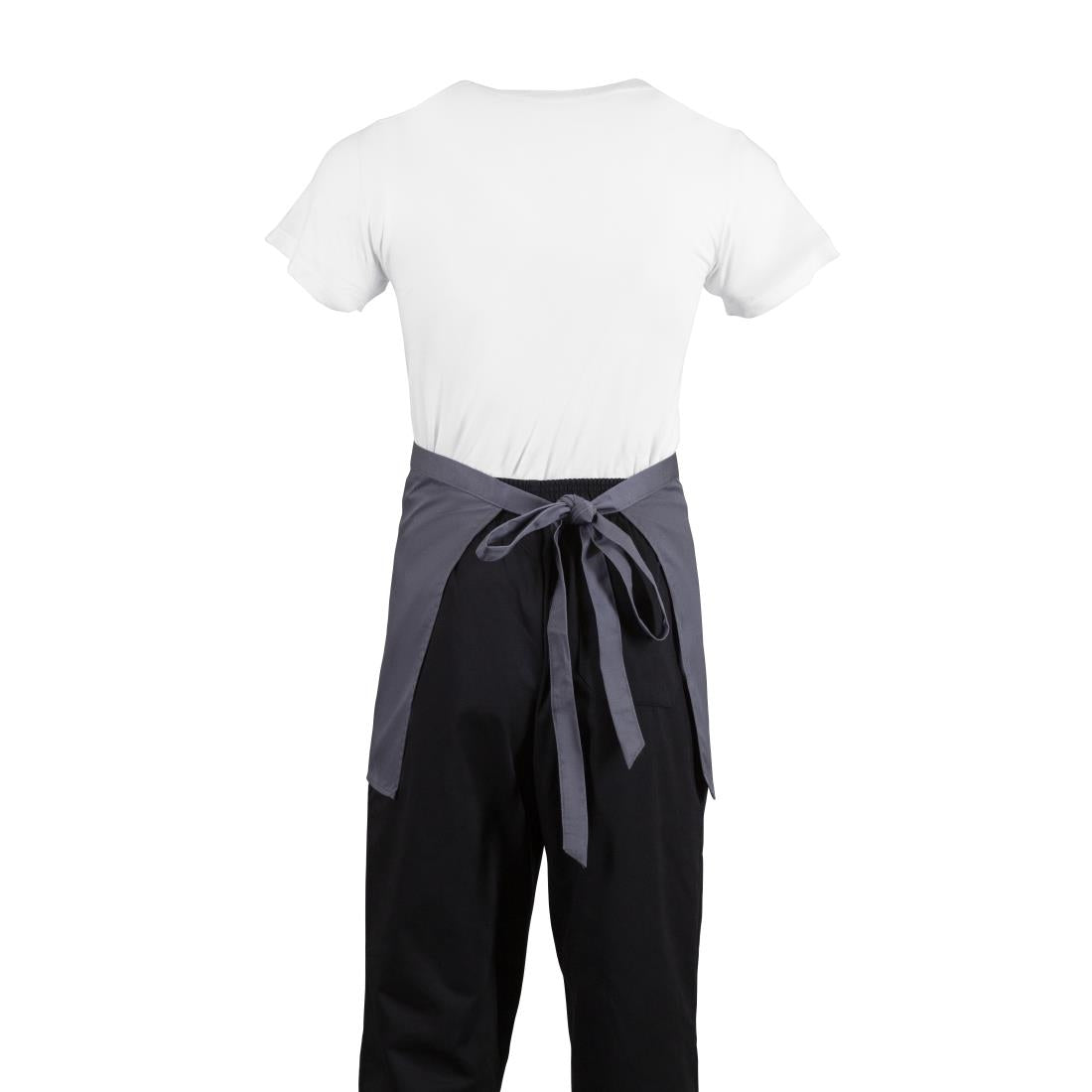 Tablier serveur court Whites gris anthracite — B157