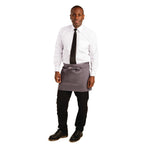 Tablier serveur court Whites gris anthracite — B157