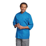 Veste de cuisine mixte Chef Works bleue M — B178-M