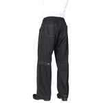 Pantalon de cuisine mixte Baggy Chef Works noir L — B187-L