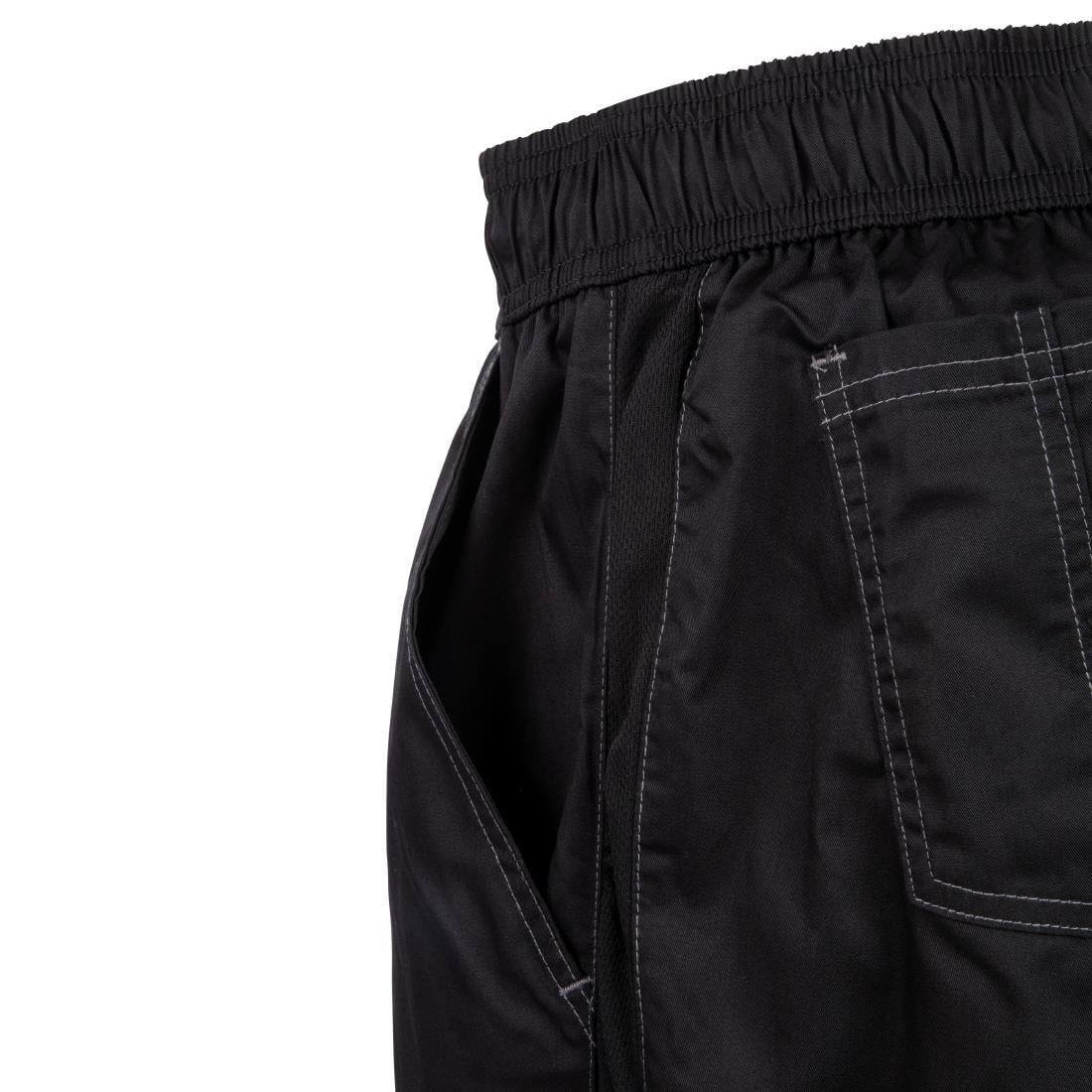 Pantalon de cuisine mixte Baggy Chef Works noir L — B187-L