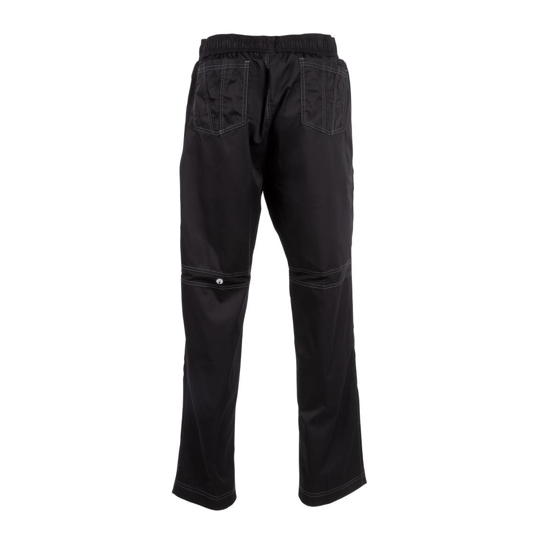 Pantalon de cuisine mixte Baggy Chef Works noir L — B187-L
