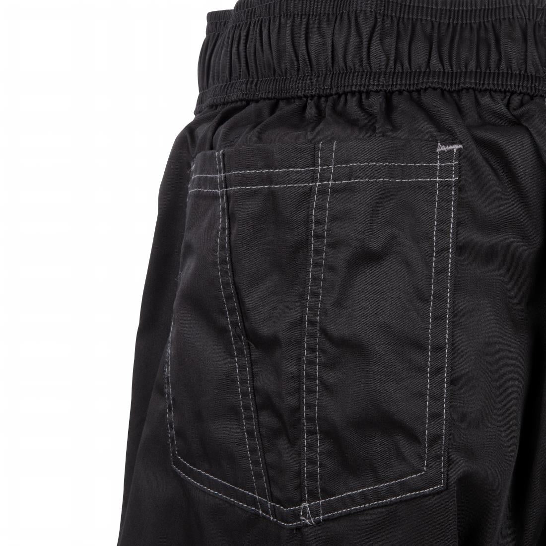 Pantalon de cuisine mixte Baggy Chef Works noir L — B187-L