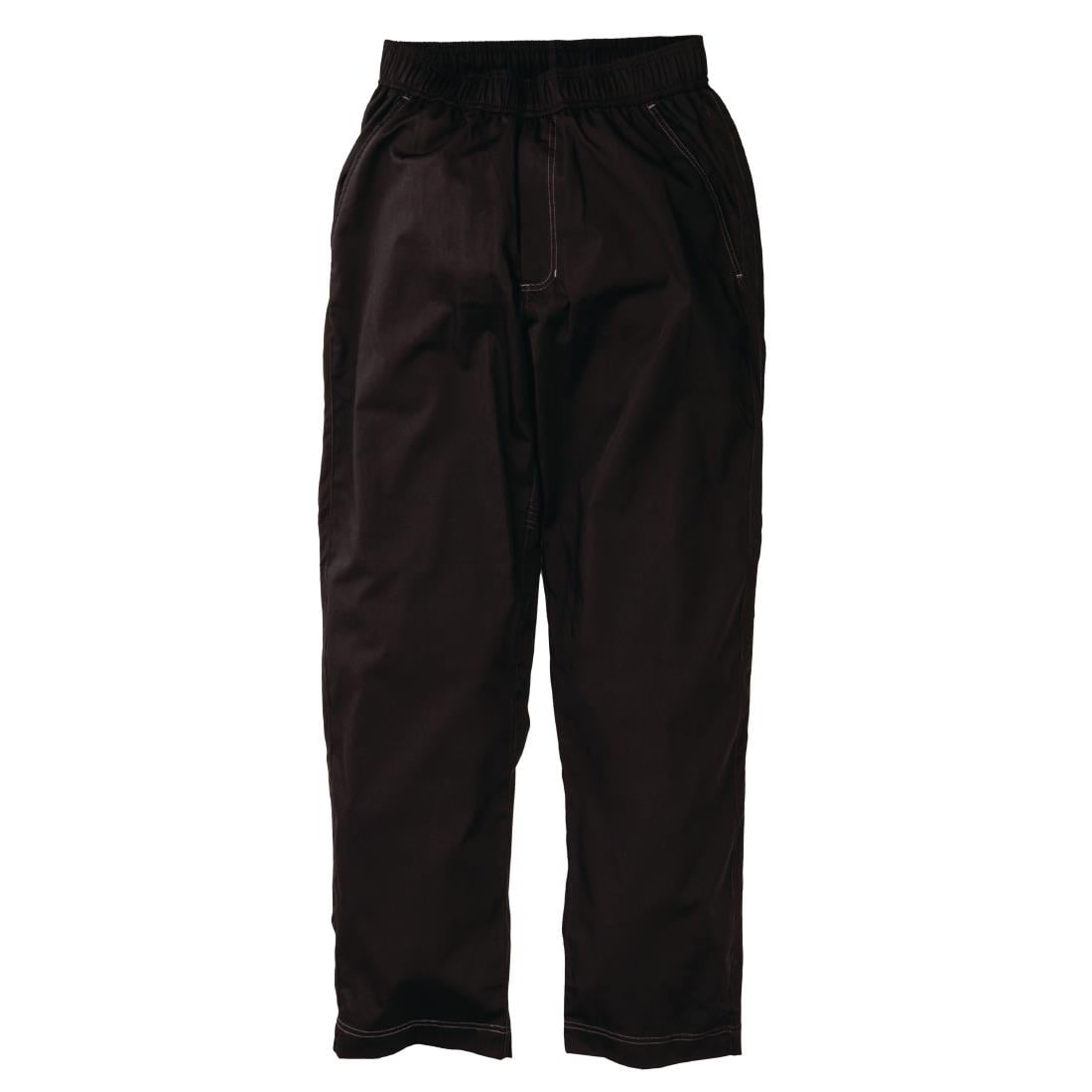 Pantalon de cuisine mixte Baggy Chef Works noir L — B187-L