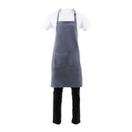 Tablier bavette Chef Works gris — B192