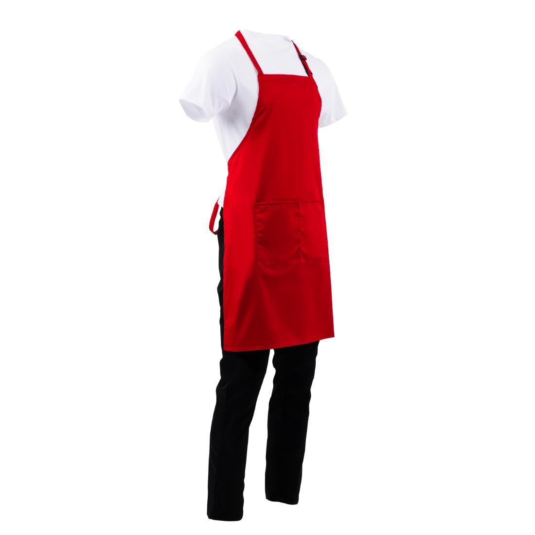 Tablier bavette Chef Works rouge — B196