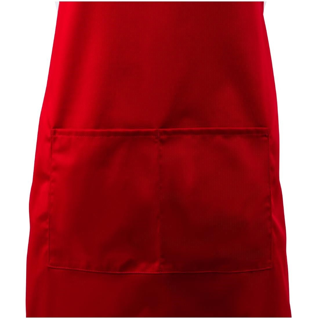 Tablier bavette Chef Works rouge — B196