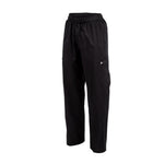 Pantalon de cuisine mixte Chef Works Slim Fit Cargo noir XL — B222-XL
