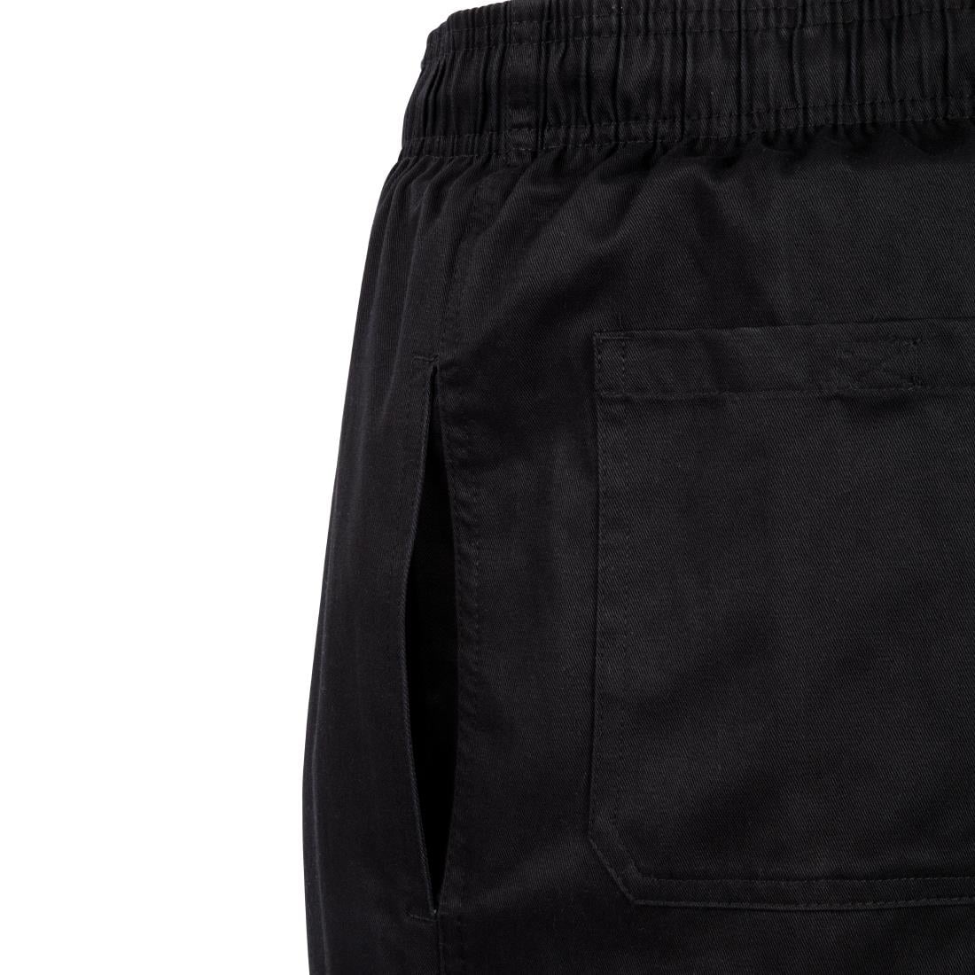 Pantalon de cuisine mixte Chef Works Slim Fit Cargo noir M — B222-M