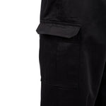 Pantalon de cuisine mixte Chef Works Slim Fit Cargo noir XL — B222-XL