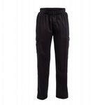 Pantalon de cuisine mixte Chef Works Slim Fit Cargo noir XL — B222-XL