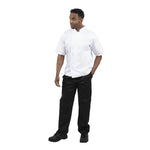 Vestes de cuisine manches courtes Whites Boston blanches M (lot de 5) — SA822
