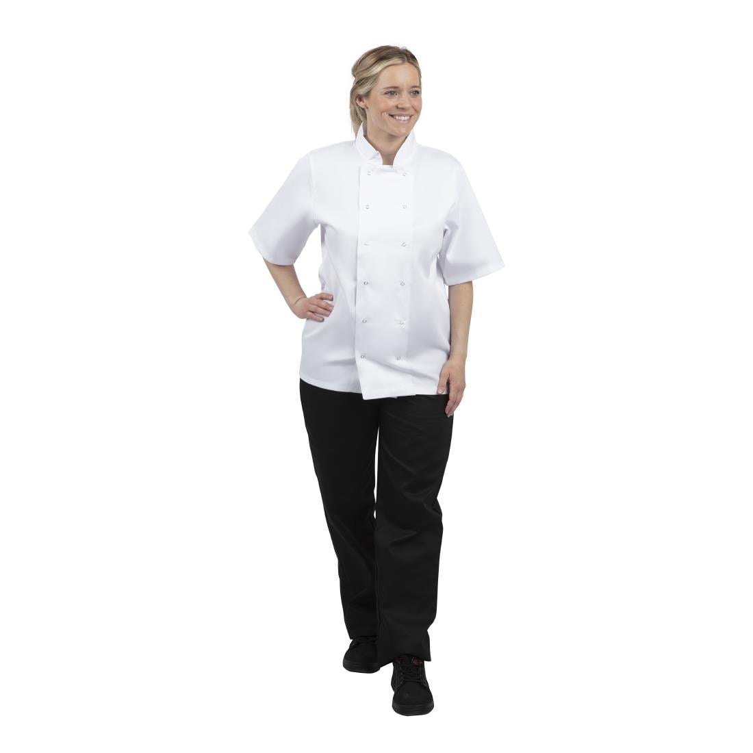 Veste de cuisine Whites Boston manches courtes blanche M — B250-M