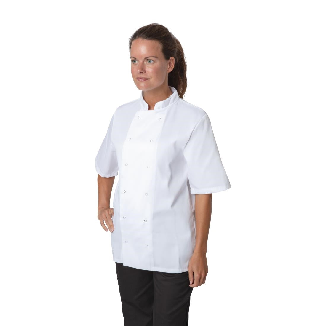 Veste de cuisine Whites Boston manches courtes blanche L — B250-L
