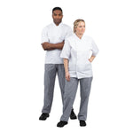 Pantalon de cuisine mixte Whites Vegas petits carreaux bleu et blanc M — B311-M