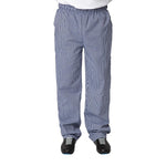 Pantalon de cuisine mixte Whites Vegas petits carreaux bleu et blanc S — B311-S