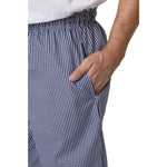 Pantalon de cuisine mixte Whites Vegas petits carreaux bleu et blanc XXL — B311-XXL
