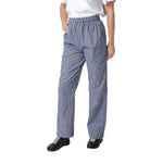 Pantalon de cuisine mixte Whites Vegas petits carreaux bleu et blanc S — B311-S