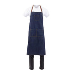 Tablier bavette Chef Works Urban Memphis bleu — B341
