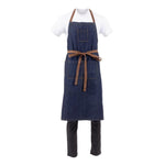 Tablier bavette Chef Works Urban Memphis bleu — B341