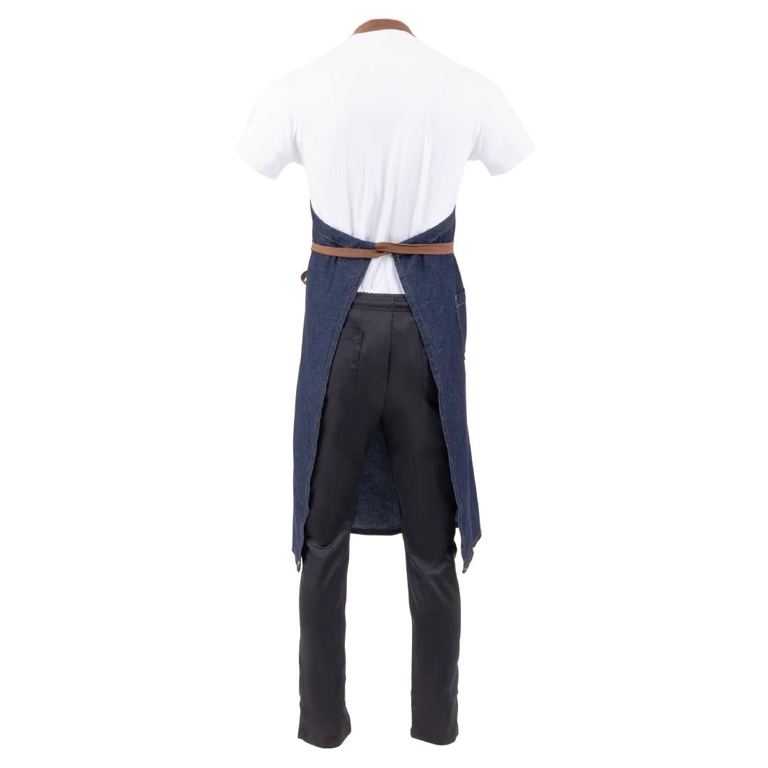 Tablier bavette Chef Works Urban Memphis bleu — B341