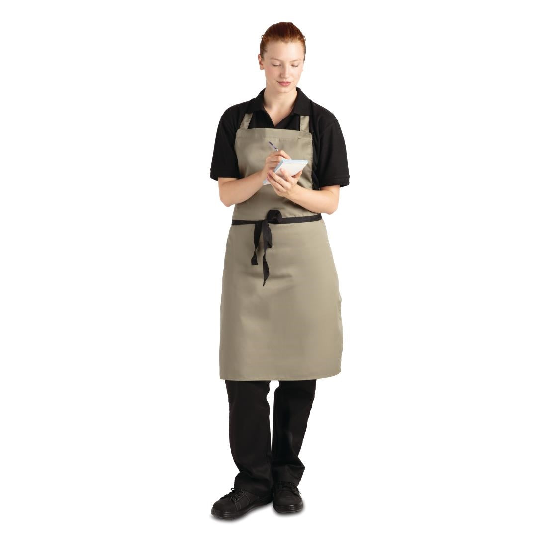 Tablier bavette Whites  olive — B427