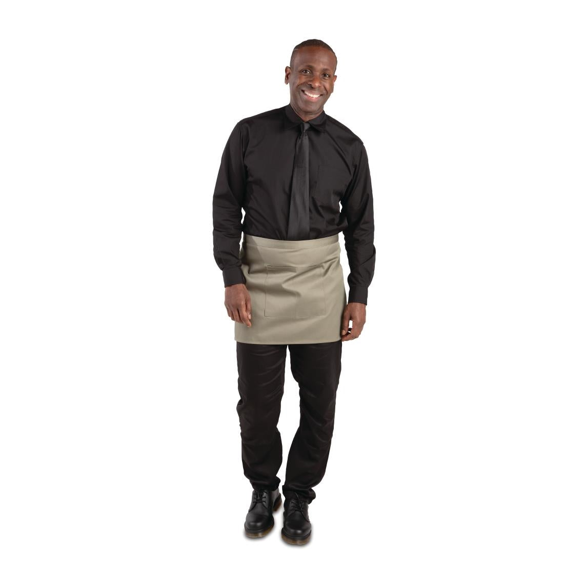 Tablier court Whites Bistro vert olive — B431