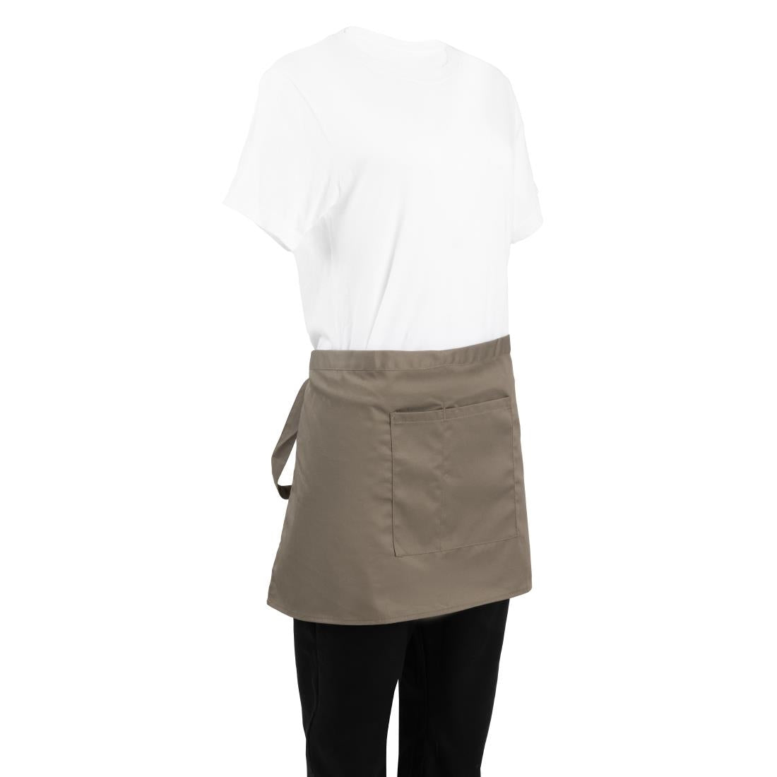 Tablier court Whites Bistro vert olive — B431