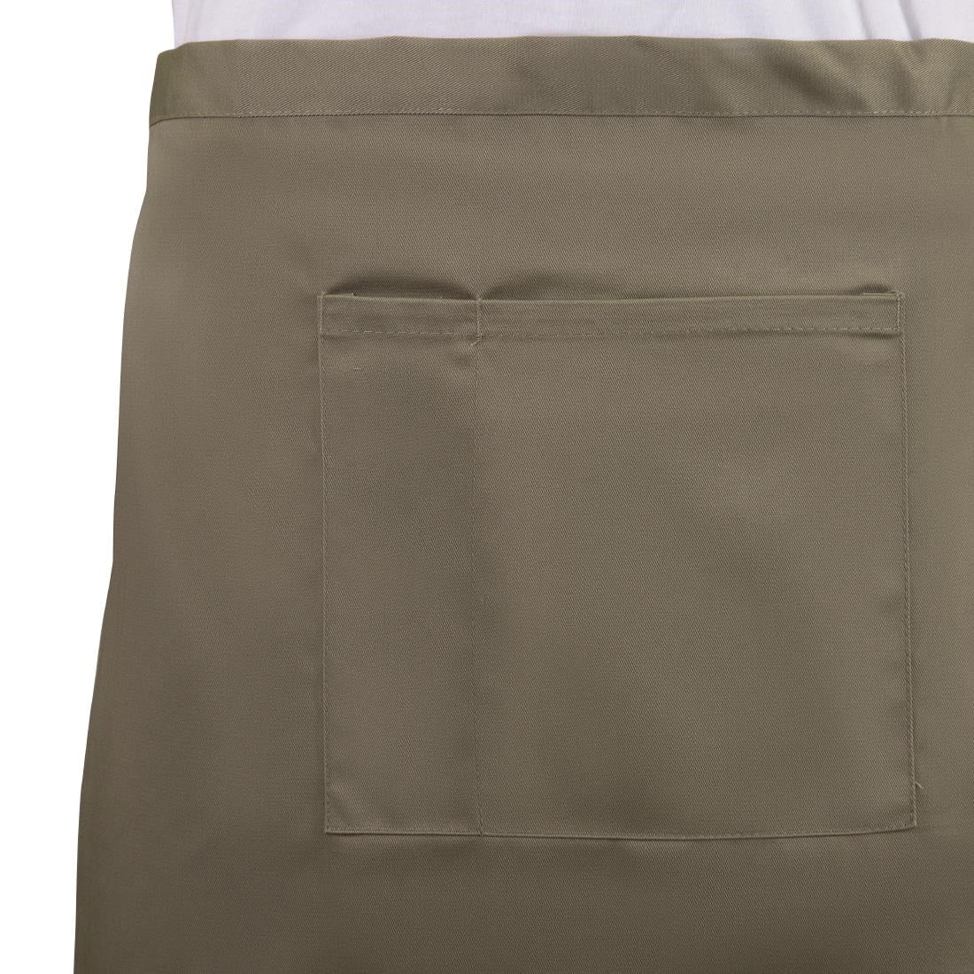 Tablier serveur court Whites marron clair — B432