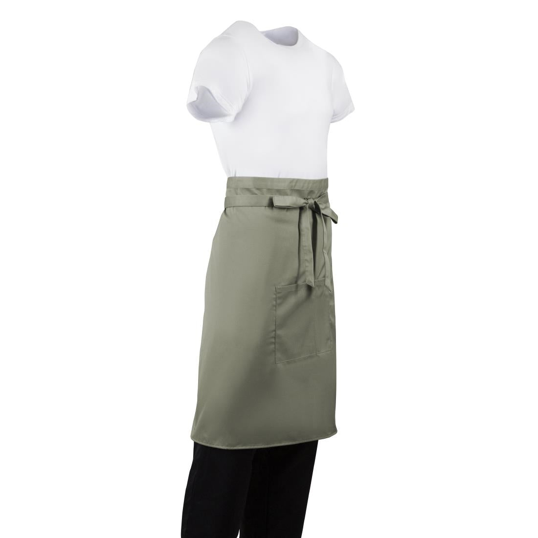 Tablier serveur Whites olive — B434