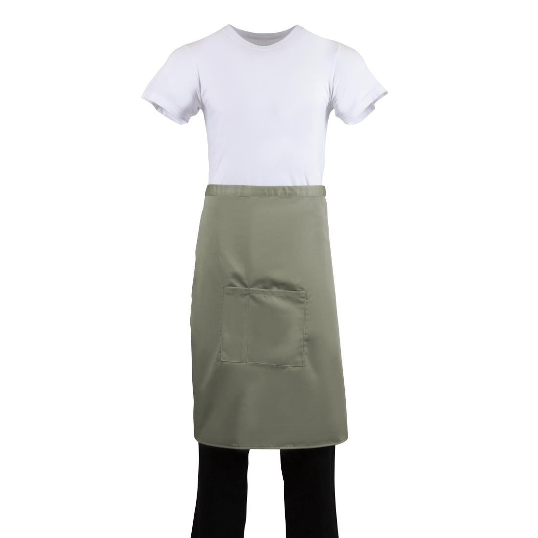 Tablier serveur Whites olive — B434