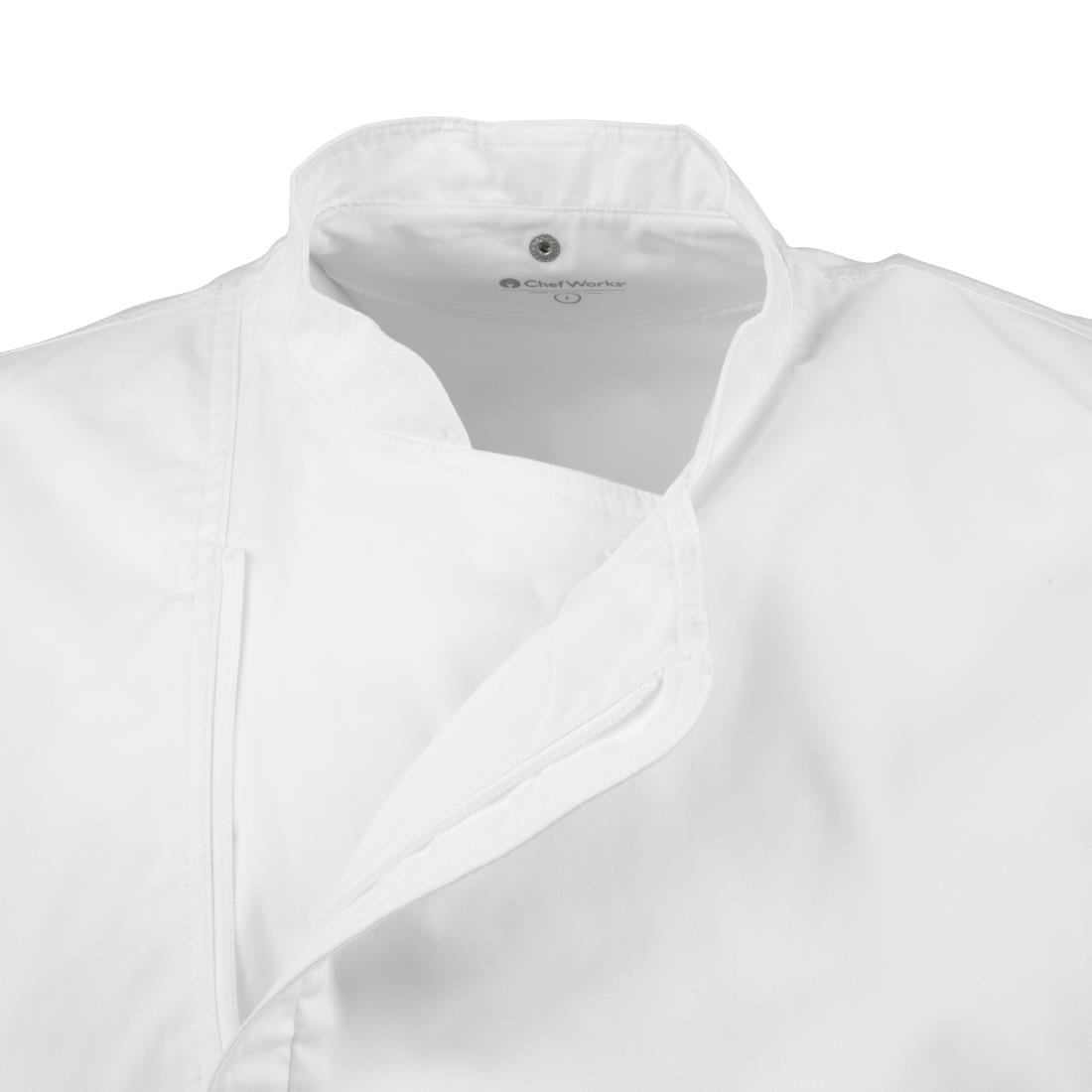 Veste de cuisine mixte Cool Vent Chef Works Urban Springfield blanche S — B471-S