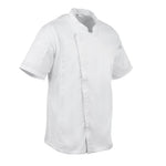 Veste de cuisine mixte Cool Vent Chef Works Urban Springfield blanche S — B471-S