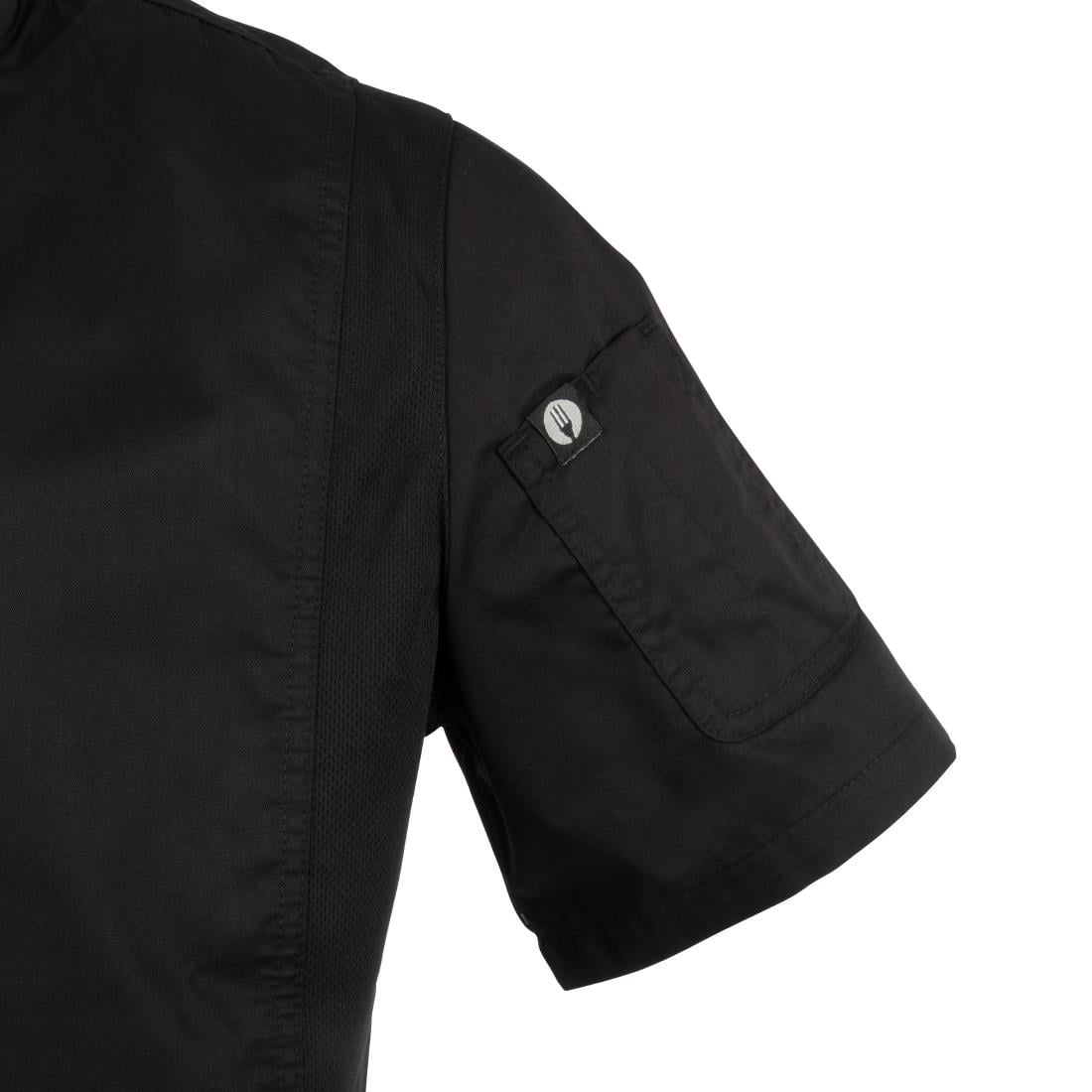 Veste de cuisine mixte Cool Vent Chef Works Urban Springfield noire S — B472-S