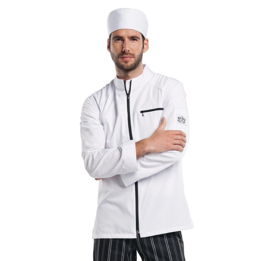 Veste de cuisine mixte Chaud Devant Modena blanche XL — B500-XL