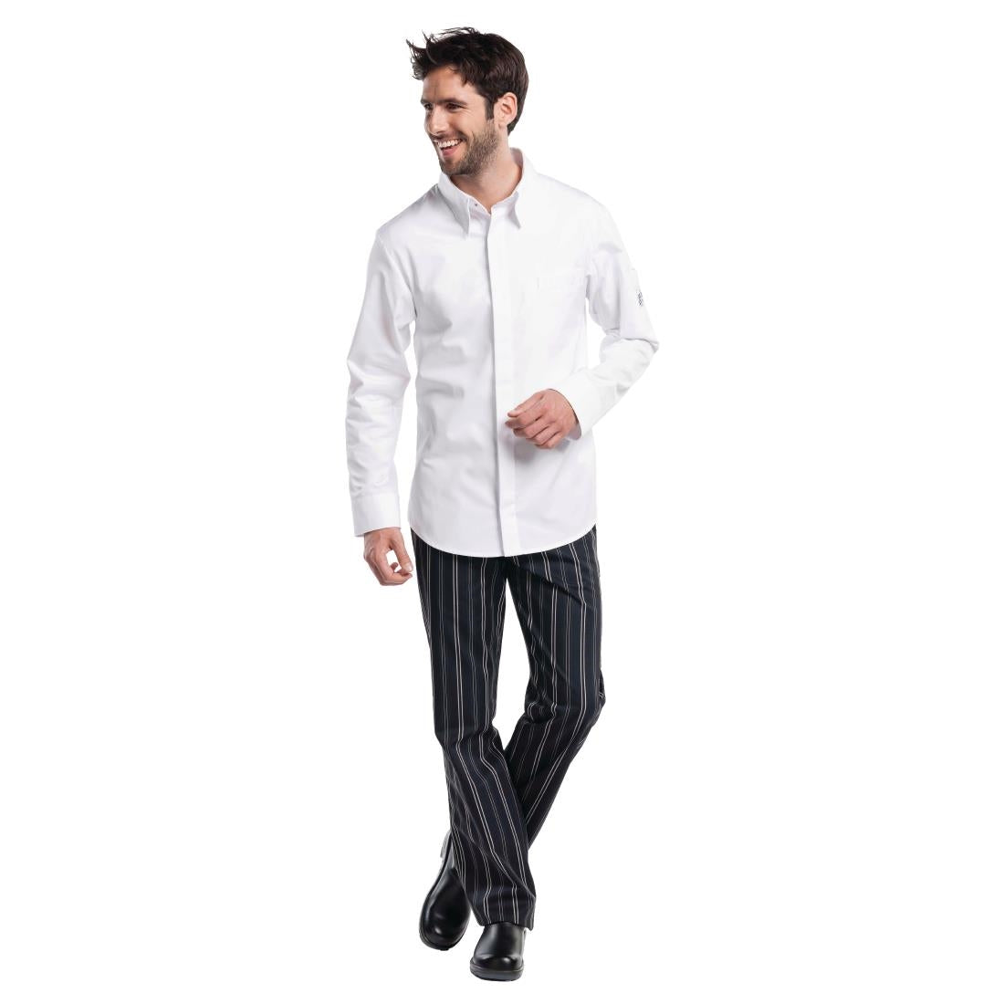 Chemise de cuisine Chaud Devant blanche S — B504-S