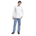 Veste de cuisine mixte Chaud Devant Hilton Poco manches longues blanche M — B506-M