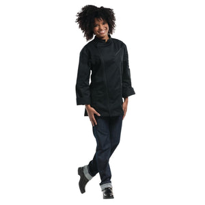 Pantalon de cuisine femme denim stretch Chaud Devant Skinny bleu XL — B518-XL