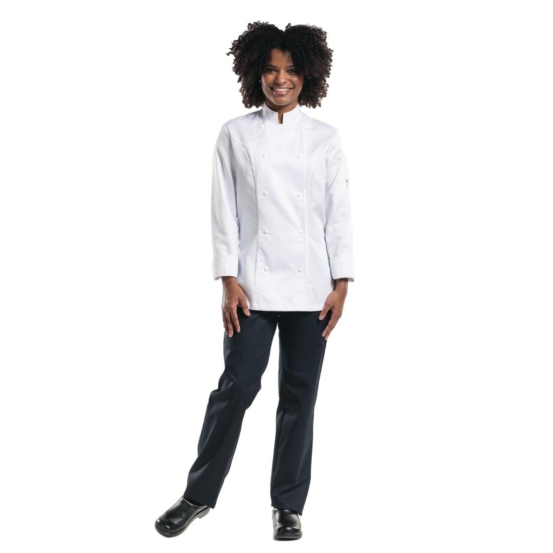 Pantalon de cuisine stretch femme Chaud Devant Skinny noir XL — B519-XL