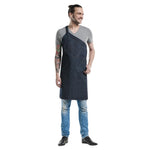 Tablier bavette Chaud Devant Skew Blue Denim — B541