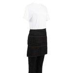 Tablier serveur court Chef Works Memphis noir — B587