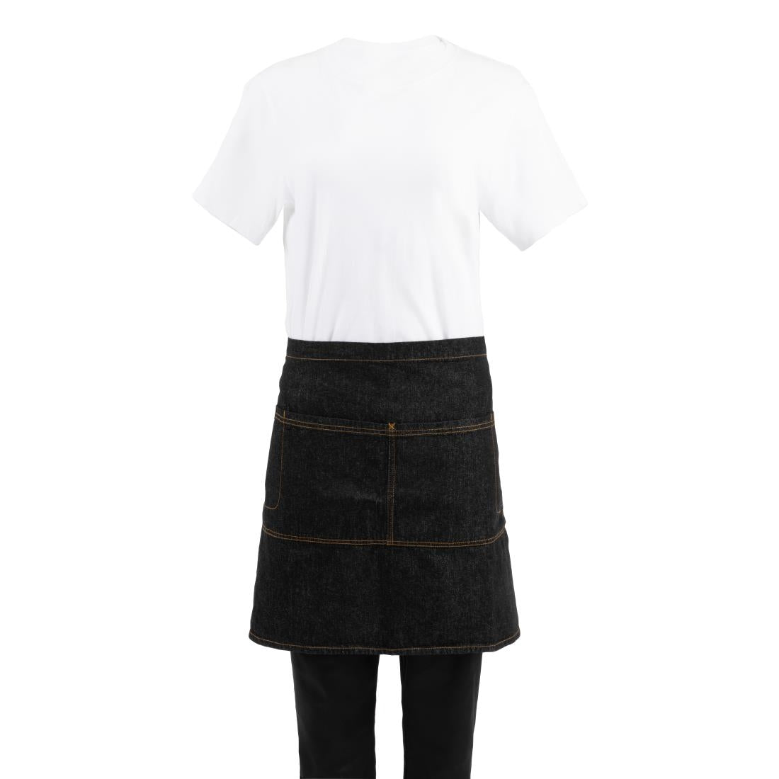 Tablier serveur court Chef Works Memphis noir — B587