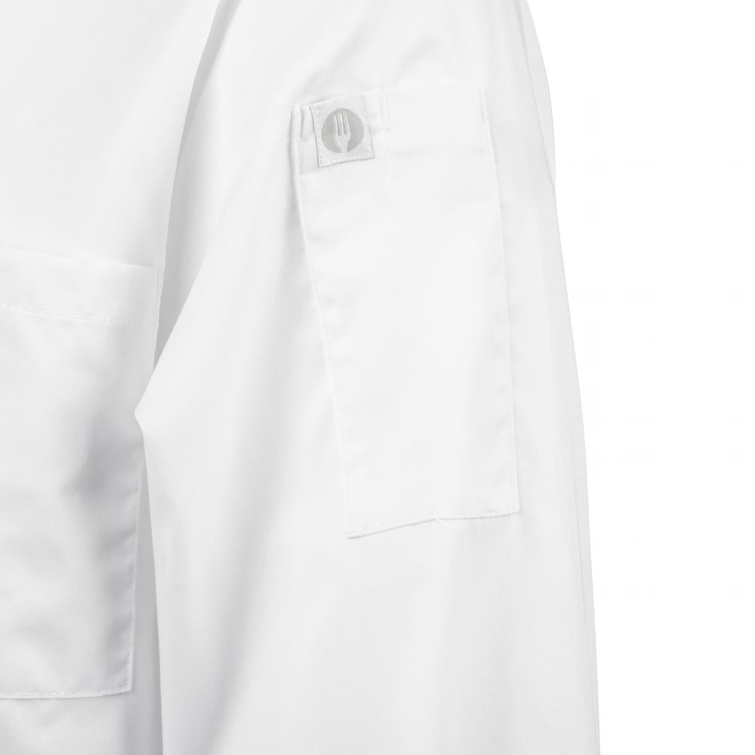 Veste de cuisine mixte blanche à manches longues Chef Works Calgary Cool Vents XL — B649-XL