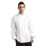 Veste de cuisine mixte blanche à manches longues Chef Works Calgary Cool Vents M — B649-M