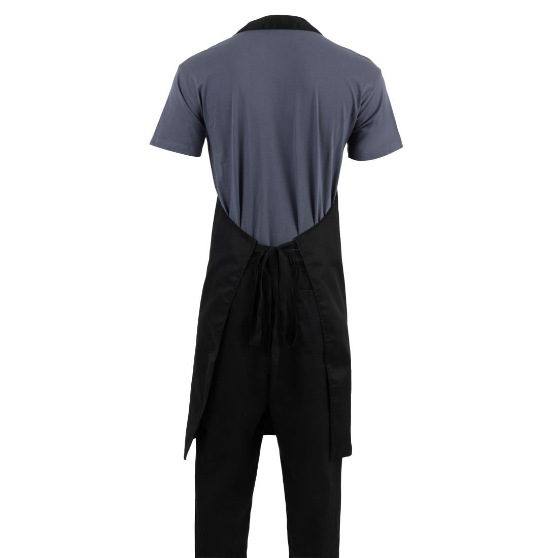 Tablier bavette Whites polyester-coton noir XL — B887