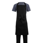 Tablier bavette Whites polyester-coton noir XL — B887