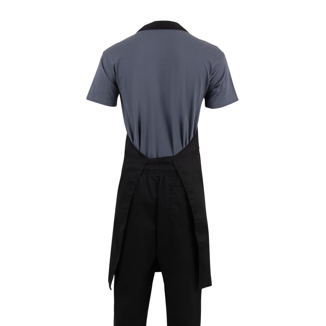 Tablier bavette Whites polyester-coton noir XL — B887