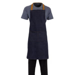 Tablier bavette Southside bleu denim  — B980