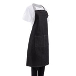 Tablier bavette denim Southside noir — B981